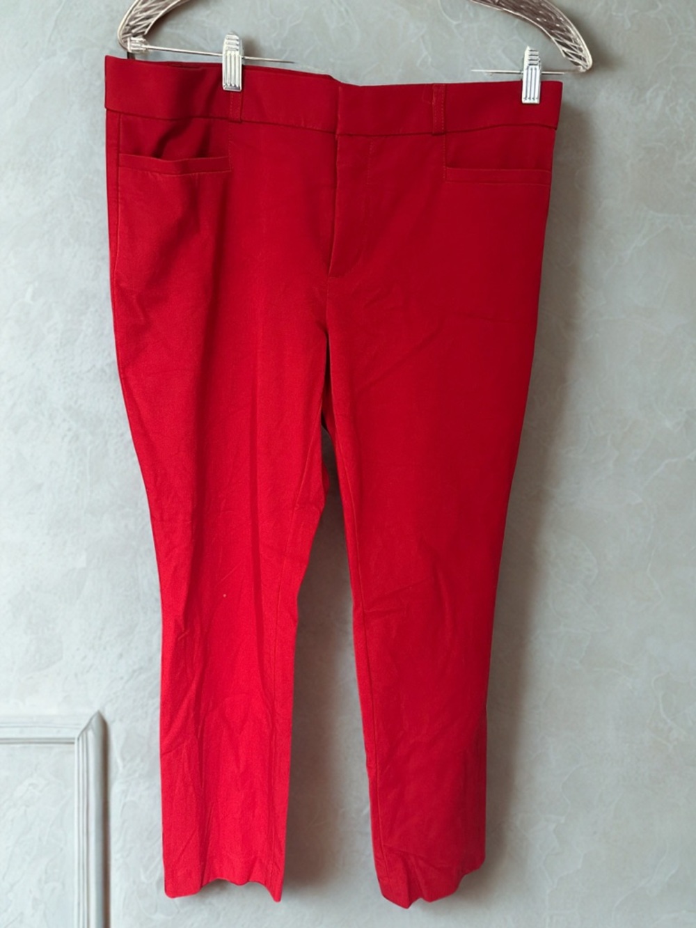 Banana Republic Bright Red Slim Chinos
